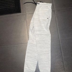 russell white/grey joggers size small